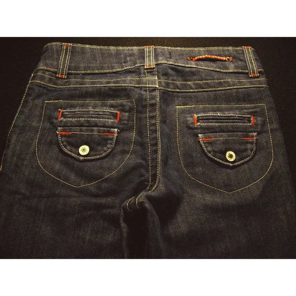 VIGOSS Womans Capris Jeans Size 14  26 w MEASURED Juniors Blue Denim - Picture 4 of 10